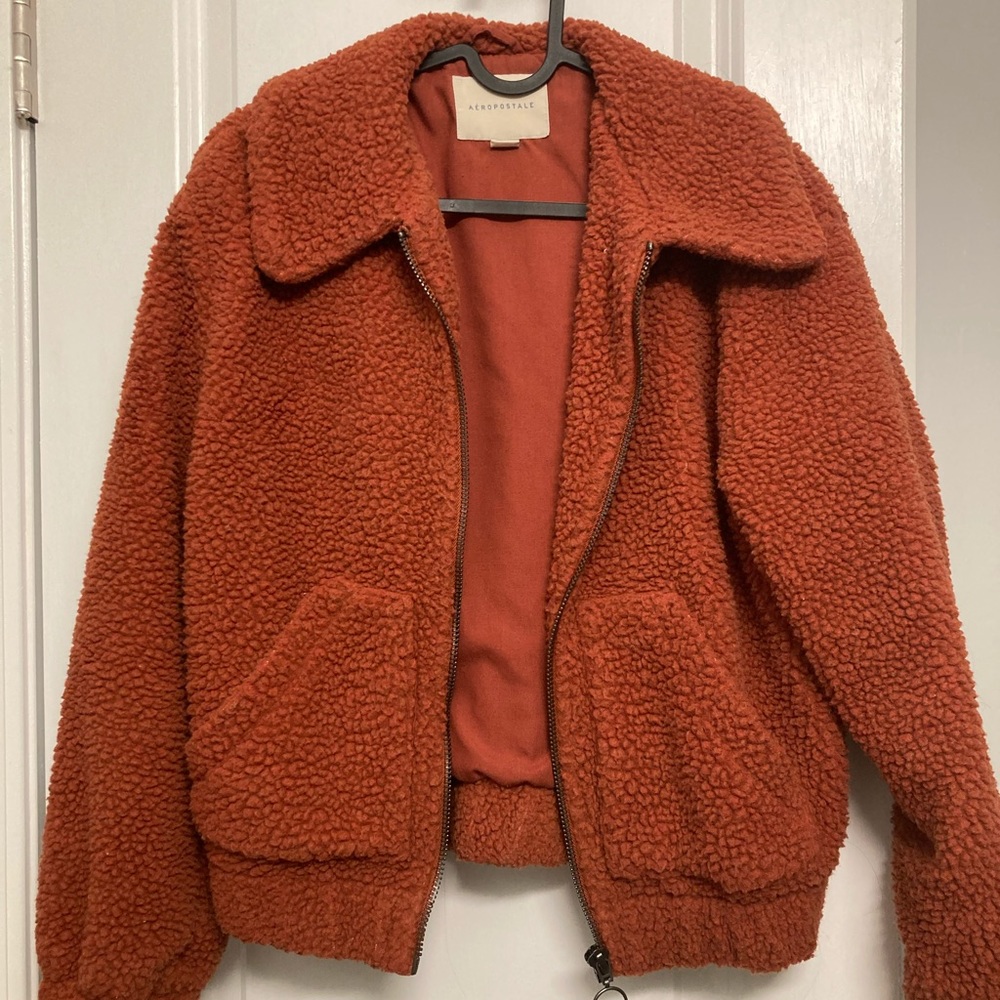 Aeropostale sherpa bomber jacket